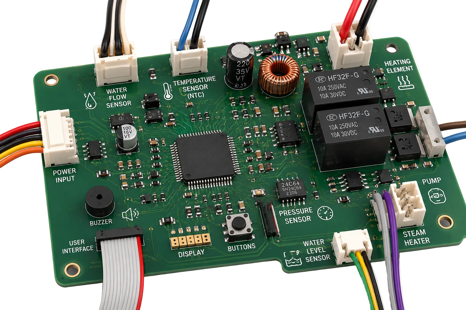 ByteChef internal sensor and control board